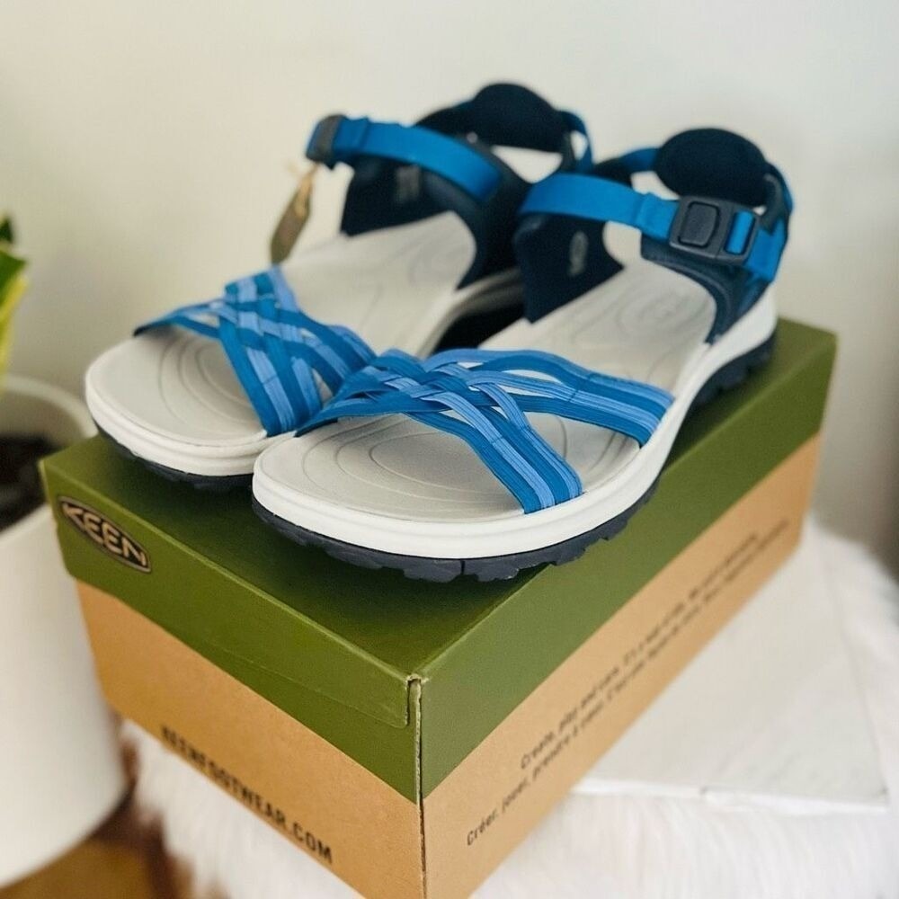 KEEN Terradora II Strappy Open Toe Sandal, Comfort Hiking Blue, Size 11, NWT